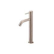 Piccola Tall Basin Mixer Tap with 130mm Spout - Champagne gallery detail image