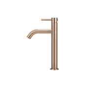 Piccola Tall Basin Mixer Tap with 130mm Spout - Champagne gallery detail image