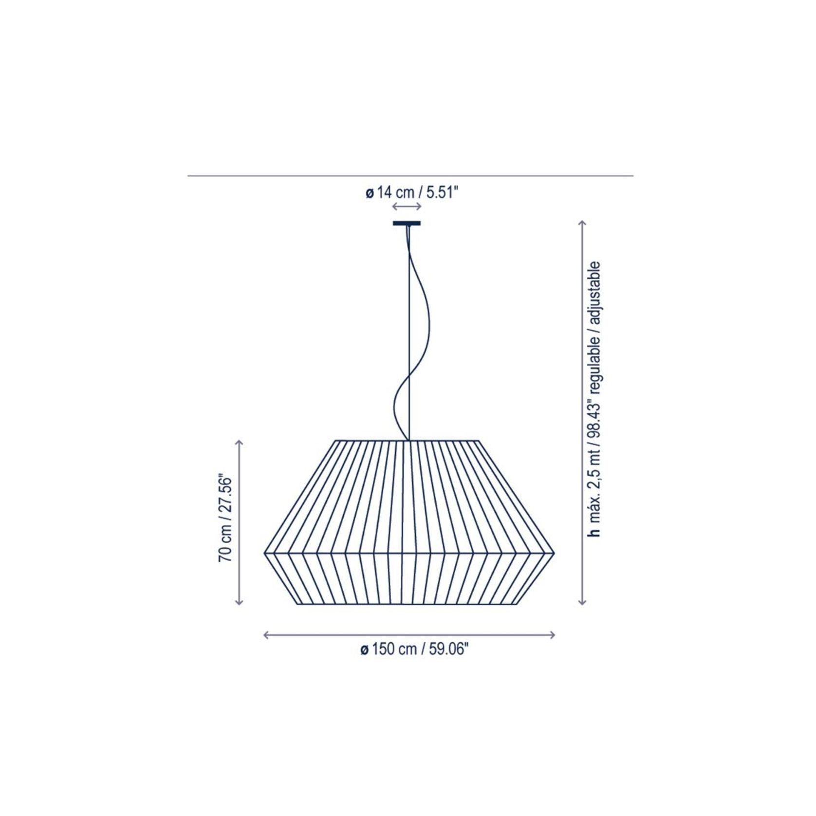Mei 150cm Pendant Light gallery detail image