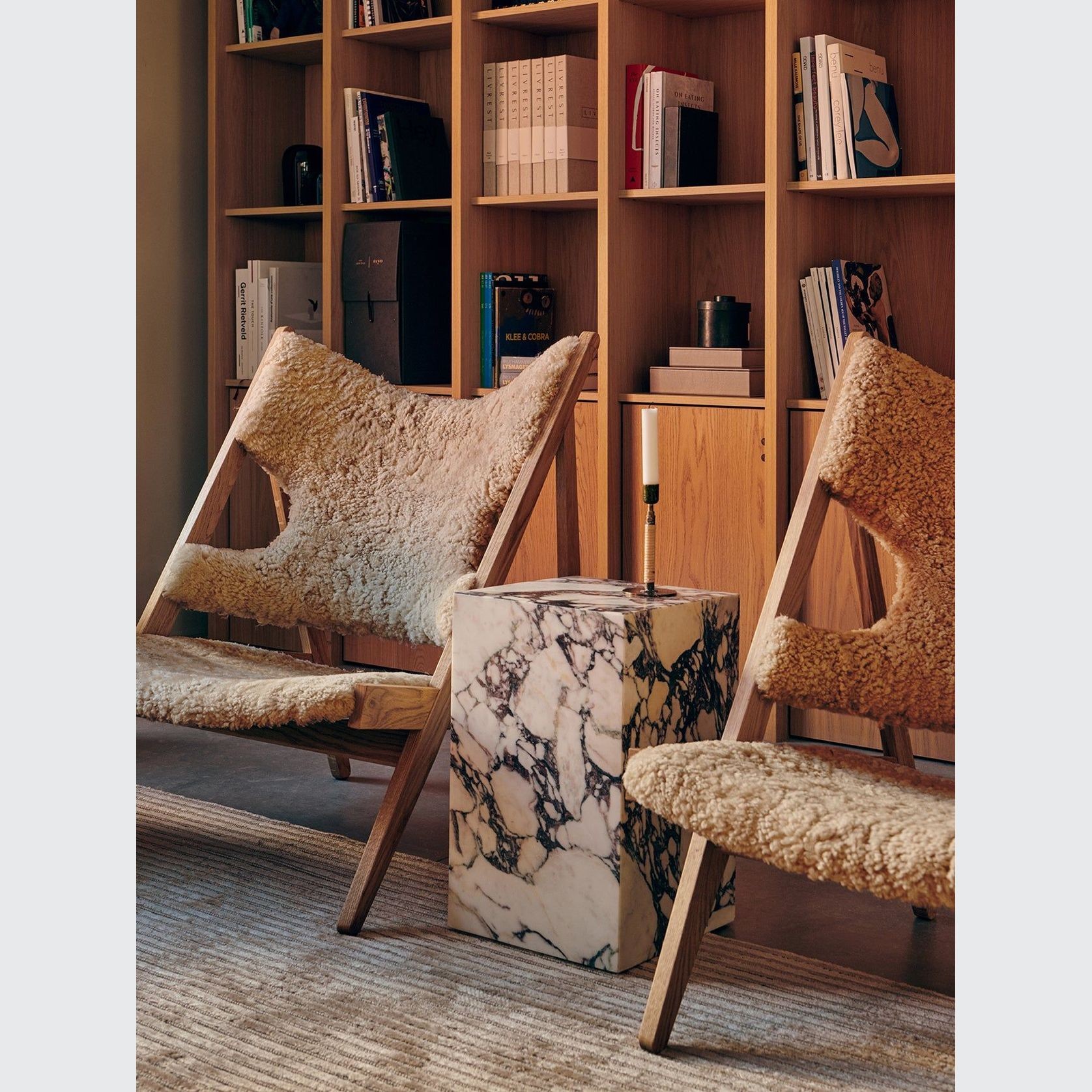 Audo CPH Knitting Lounge Chair, Sheepskin gallery detail image