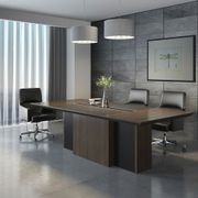 CARTER Boardroom Table 2.4M - Coffee & Charcoal gallery detail image