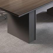 MADDOK Boardroom Table 2.4M - Chocolate & Charcoal Grey gallery detail image
