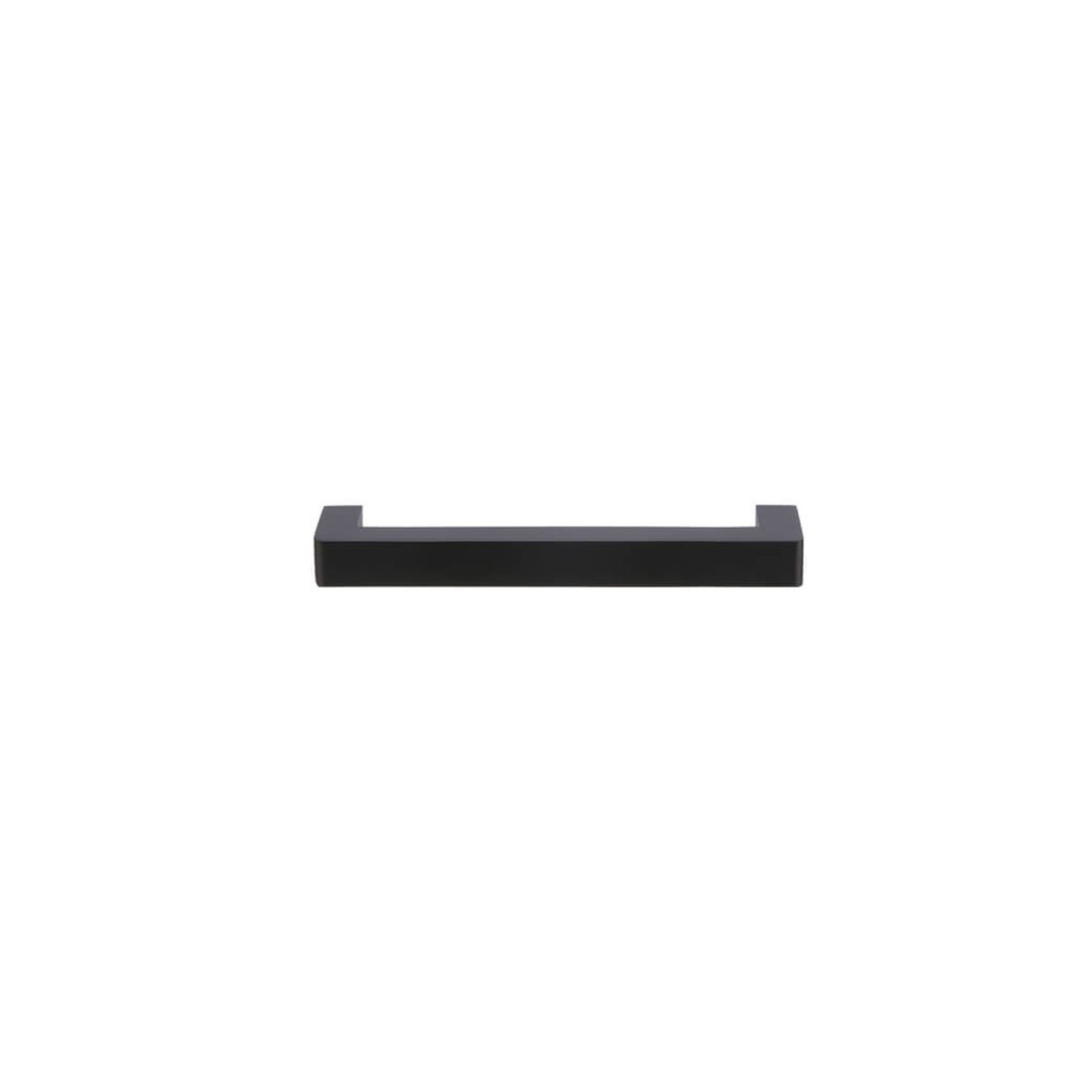 Square Handle for Cabinets 128mm - Matte Black gallery detail image