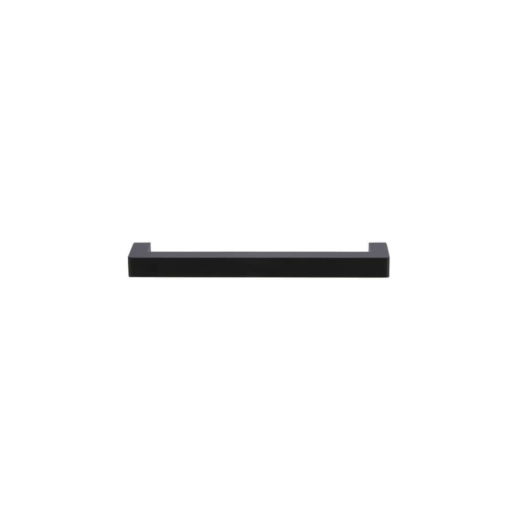 Square Handle for Cabinets 160mm - Matte Black gallery detail image