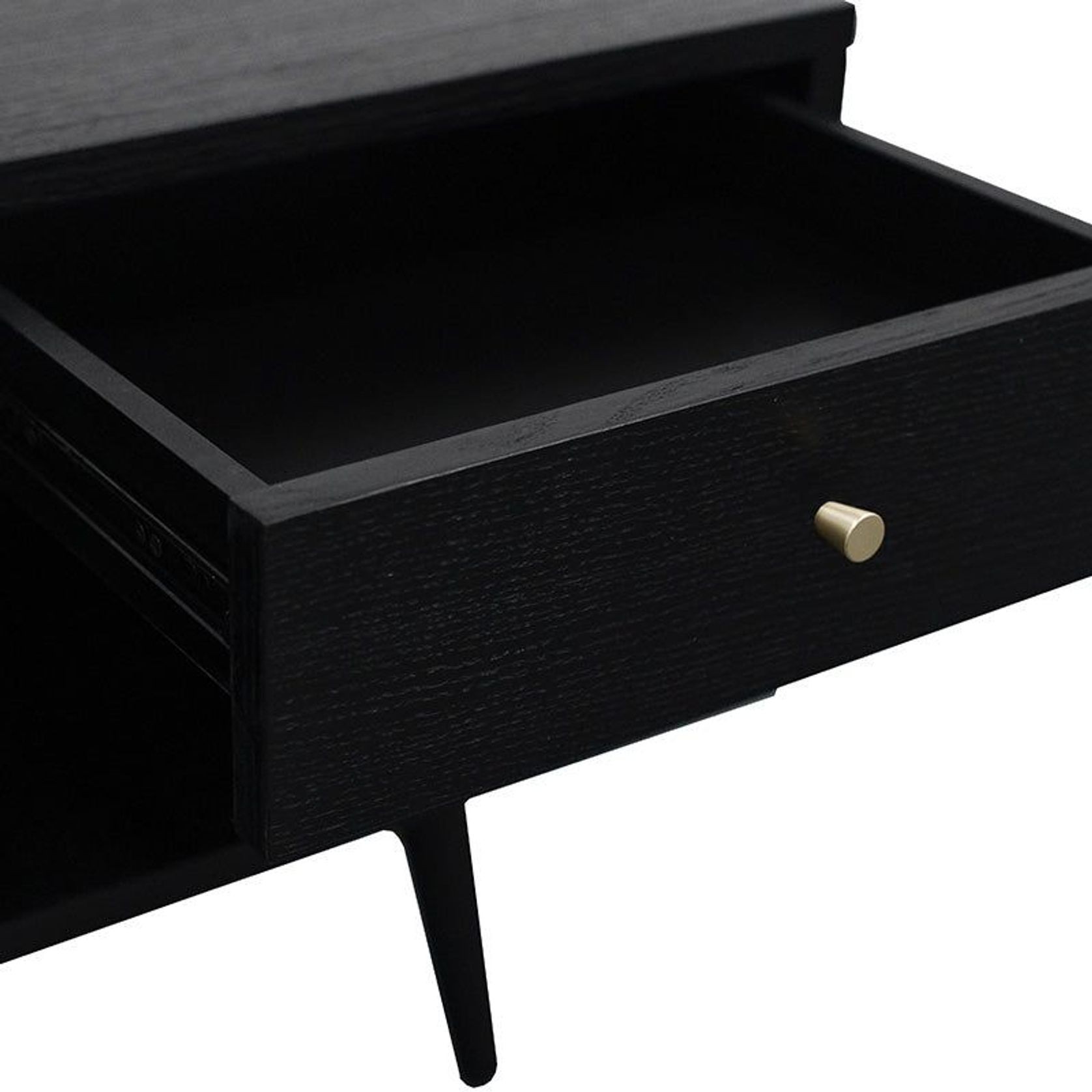 RANIA Study Desk Console 120cm - Black Ash gallery detail image