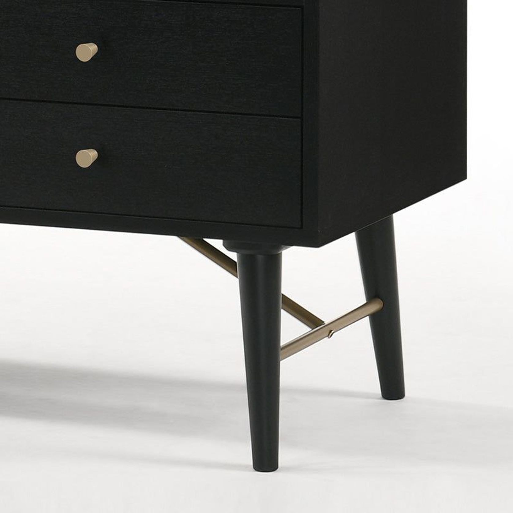 RANIA Sideboard Buffet 160cm - Black Ash gallery detail image
