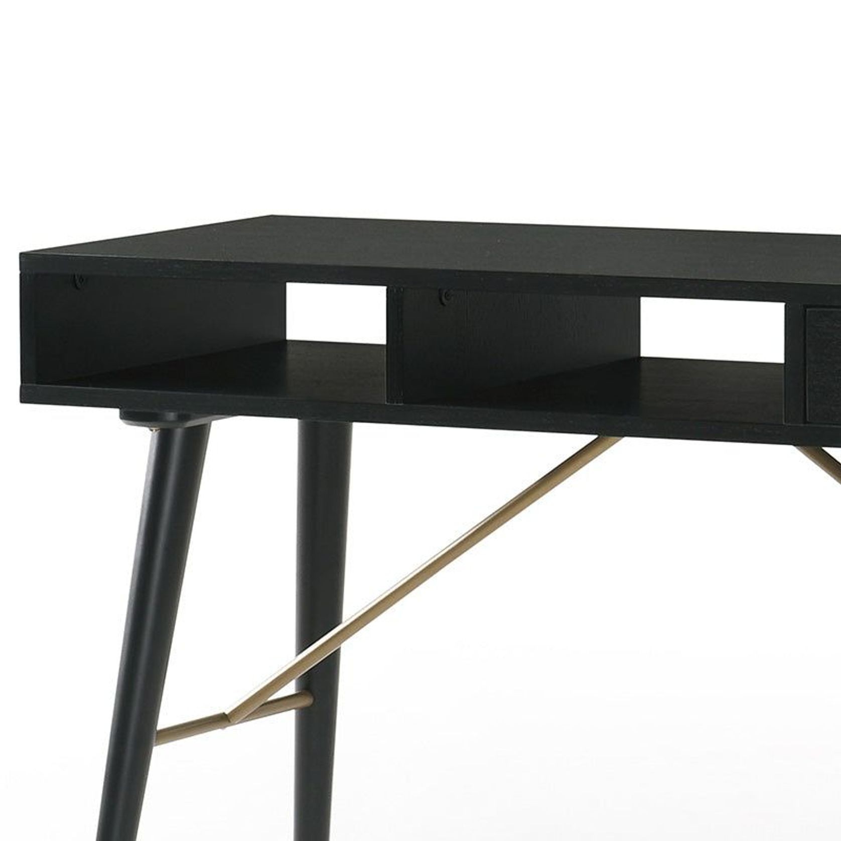 RANIA Study Desk Console 120cm - Black Ash gallery detail image
