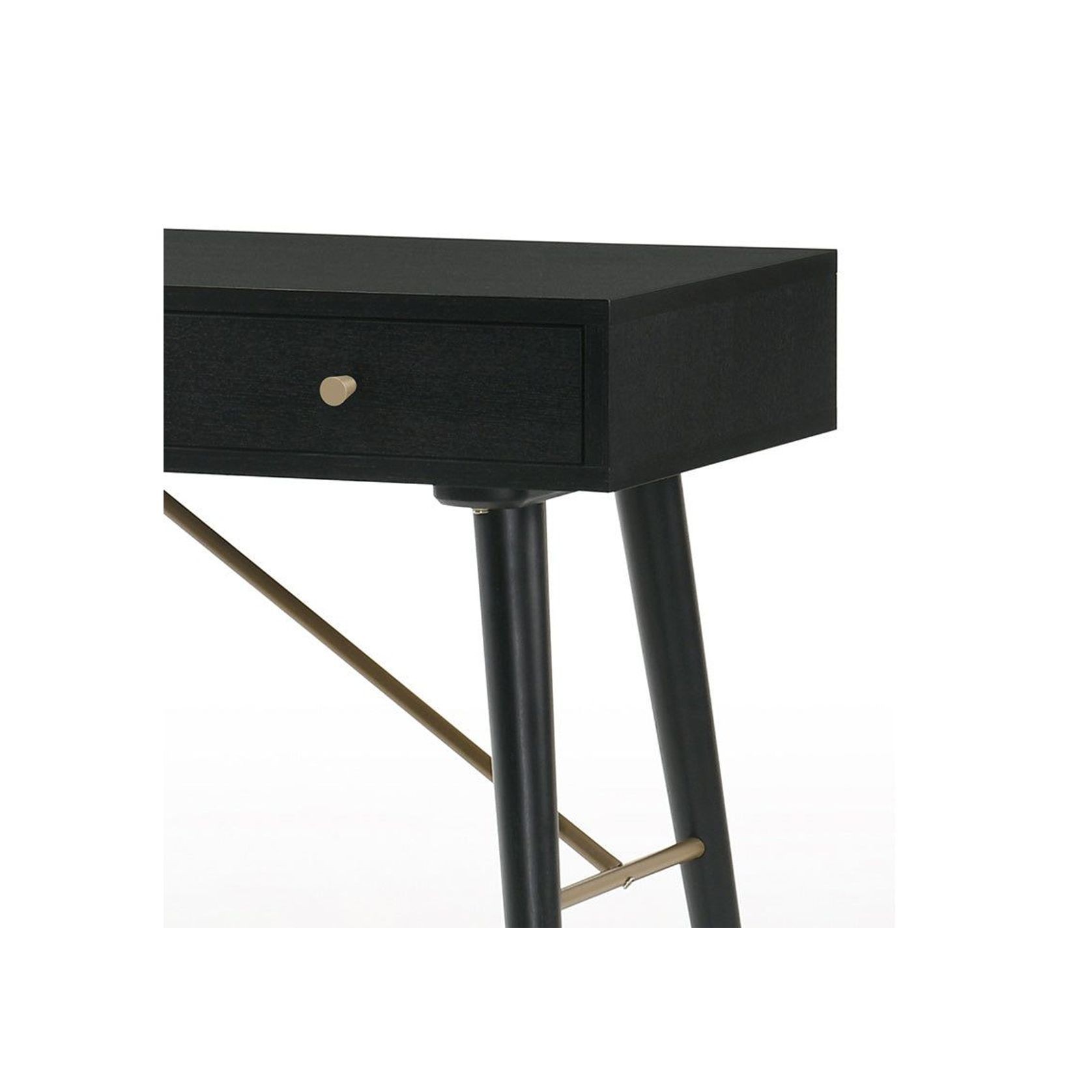 RANIA Study Desk Console 120cm - Black Ash gallery detail image