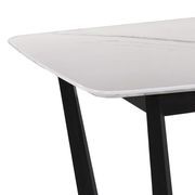 CARLIN Engineered Marble Dining Table 1.8M - White & Black gallery detail image