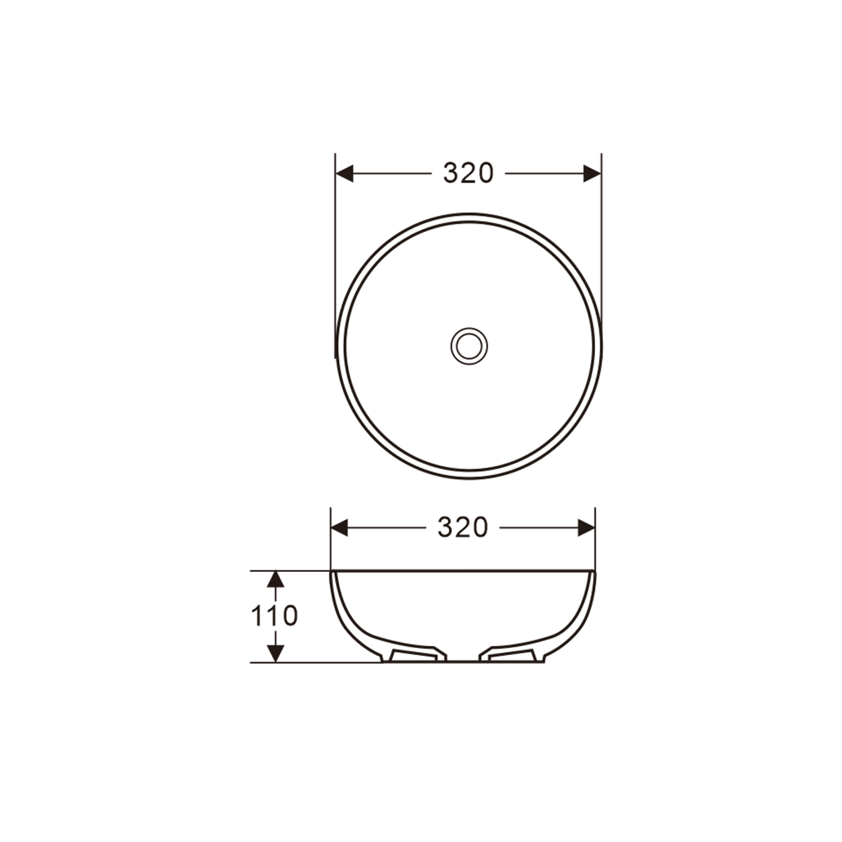 Mini Roma Above Counter Basin ArchiPro AU