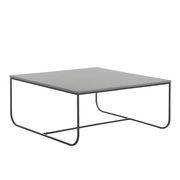 MARIT Coffee Table - 90cm - Grey + Black Metal gallery detail image