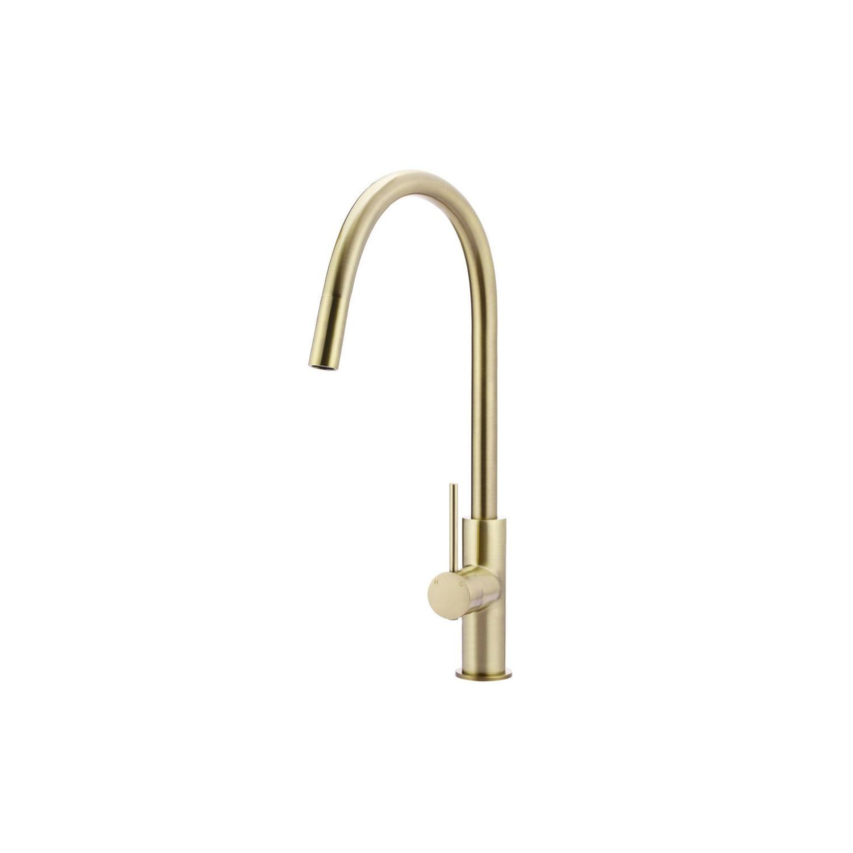 Round Piccola Pull Out Kitchen Mixer Tap - Tiger Bronze gallery detail image
