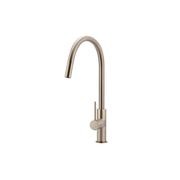 Round Piccola Pull Out Kitchen Mixer Tap - Champagne gallery detail image