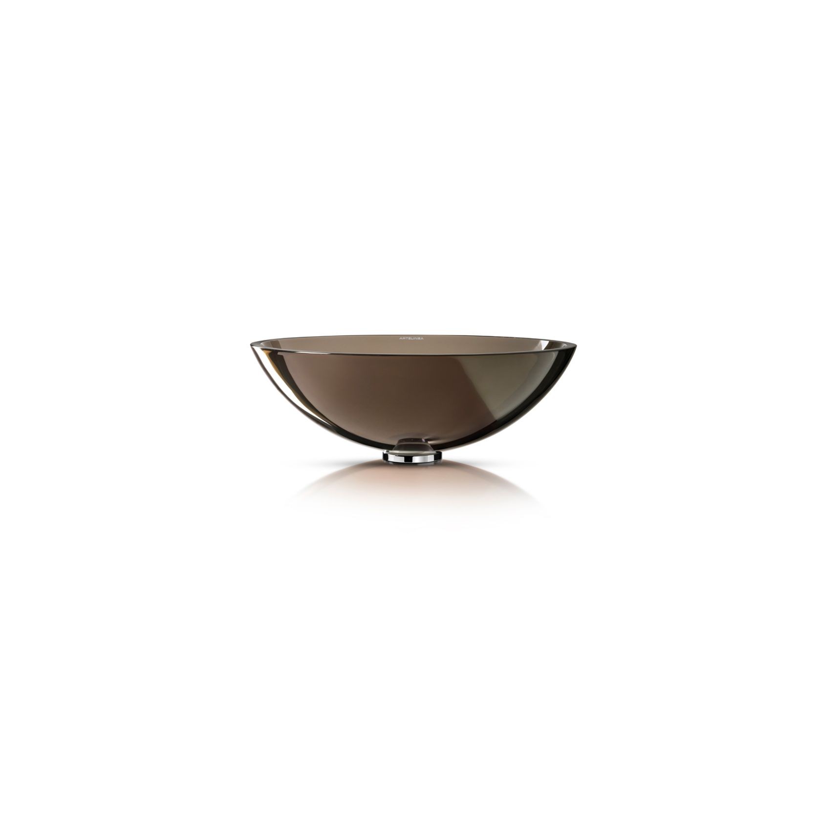 Milano 430 Round Vessel Basin Bronzo Translucent gallery detail image