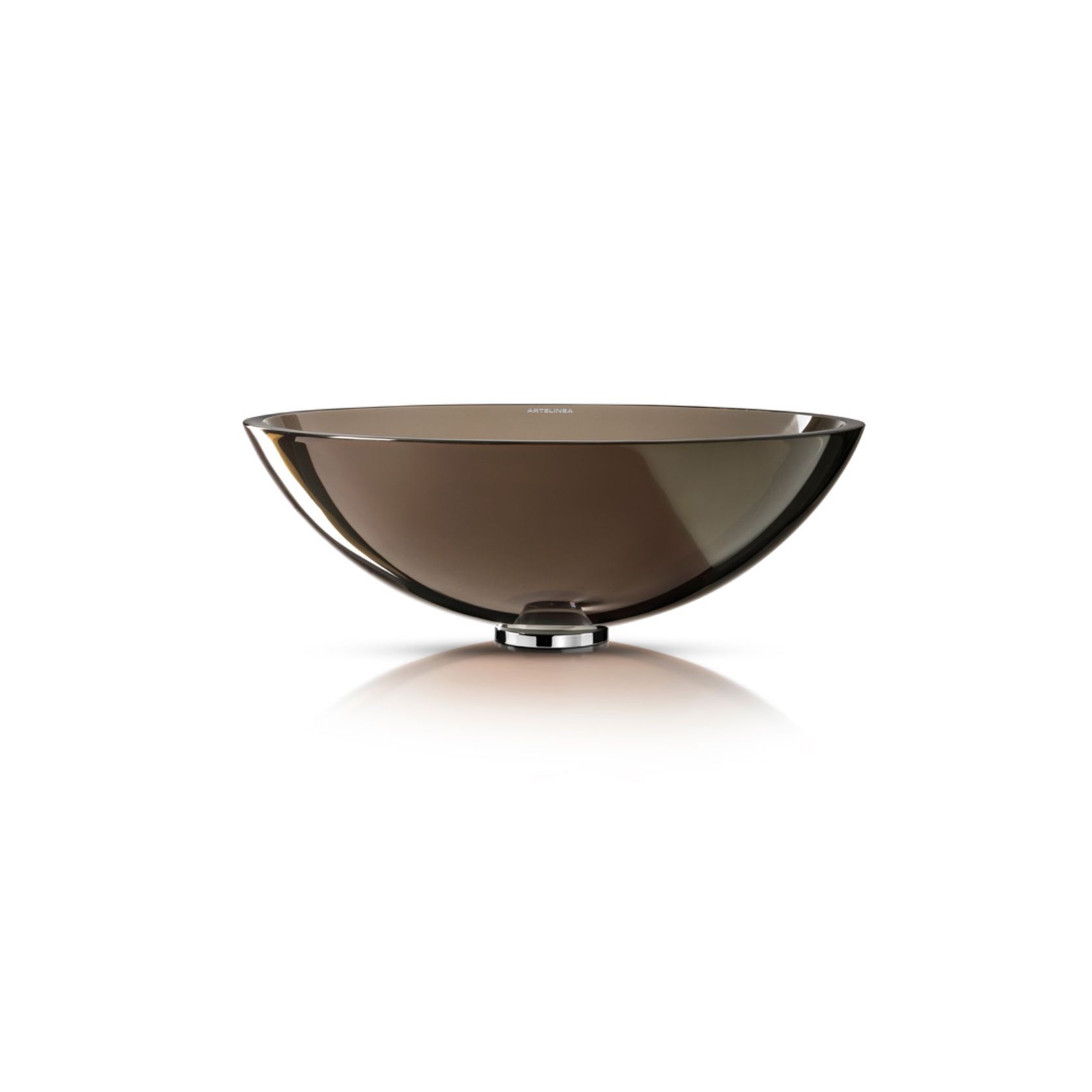 Milano 430 Round Vessel Basin Bronzo Translucent gallery detail image