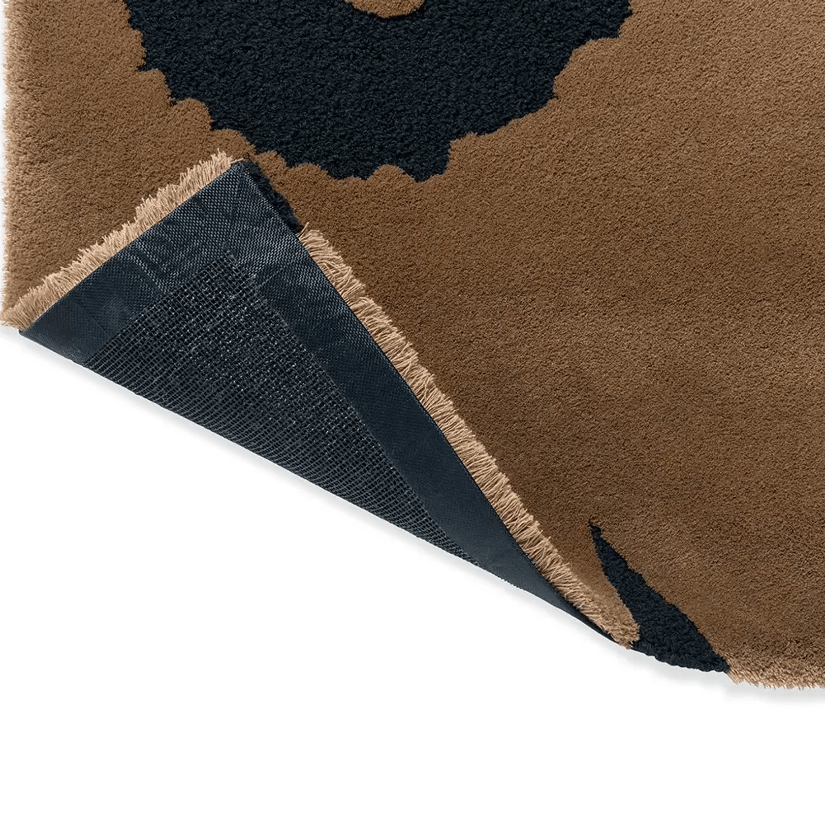 Marimekko Unikko in Rose and Black | Designer Floor Rug gallery detail image