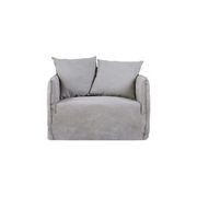 Montauk Slipcover Loveseat - Stone gallery detail image