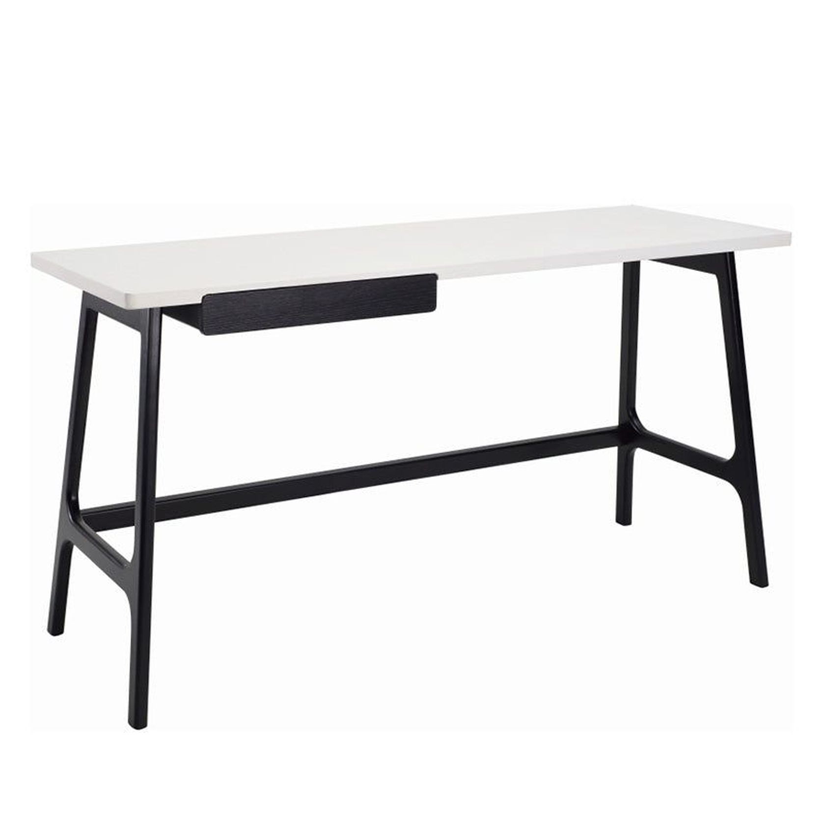MOREY Study Desk - White & Black gallery detail image