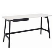 MOREY Study Desk - White & Black gallery detail image