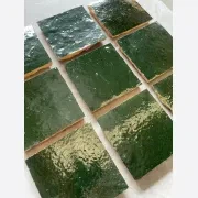 Dark Green Square Moroccan Zellige gallery detail image