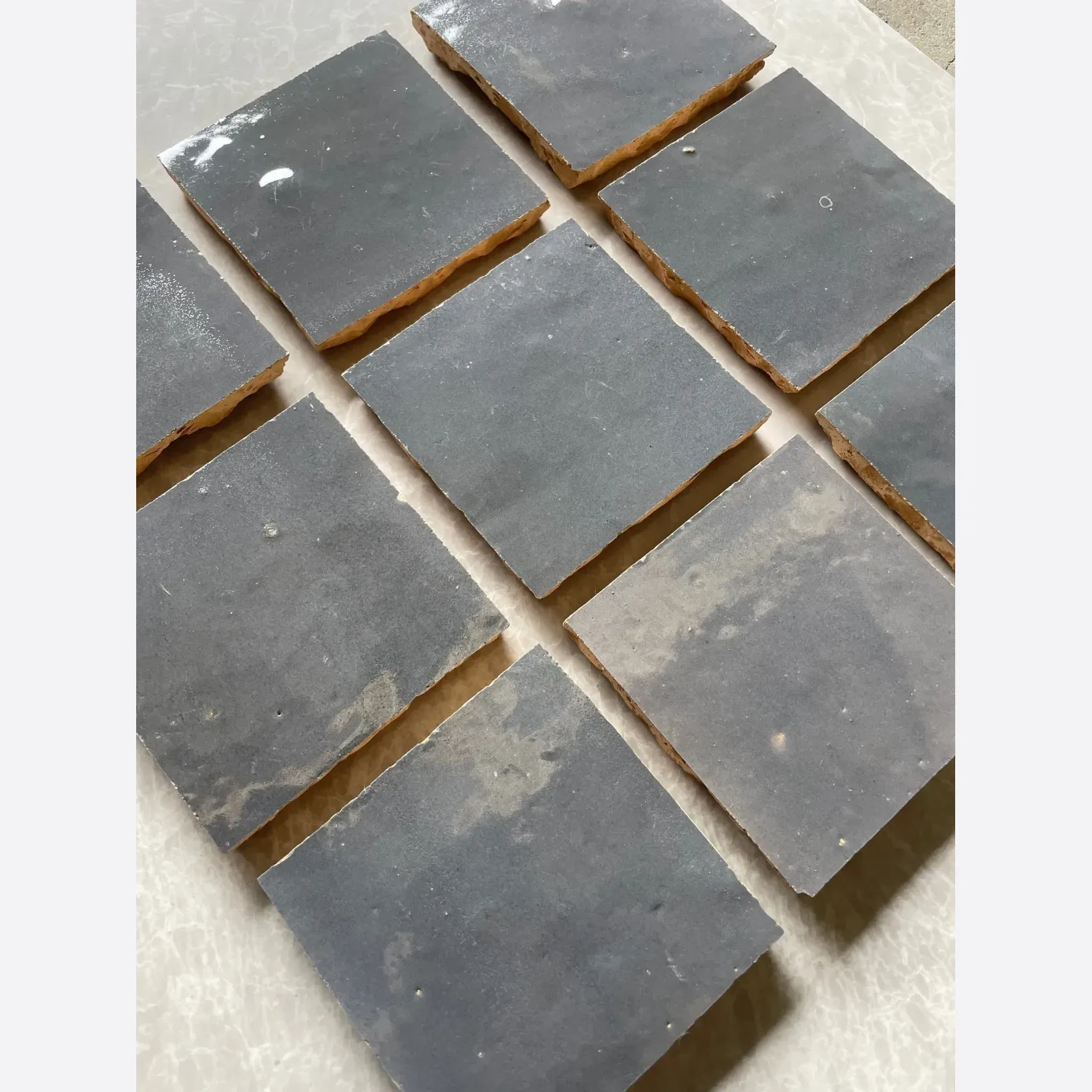 Dark Grey Square Moroccan Zellige gallery detail image