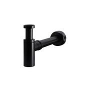 Round Bottle Trap for 32mm basin waste and 40mm outlet - Matte Black gallery detail image