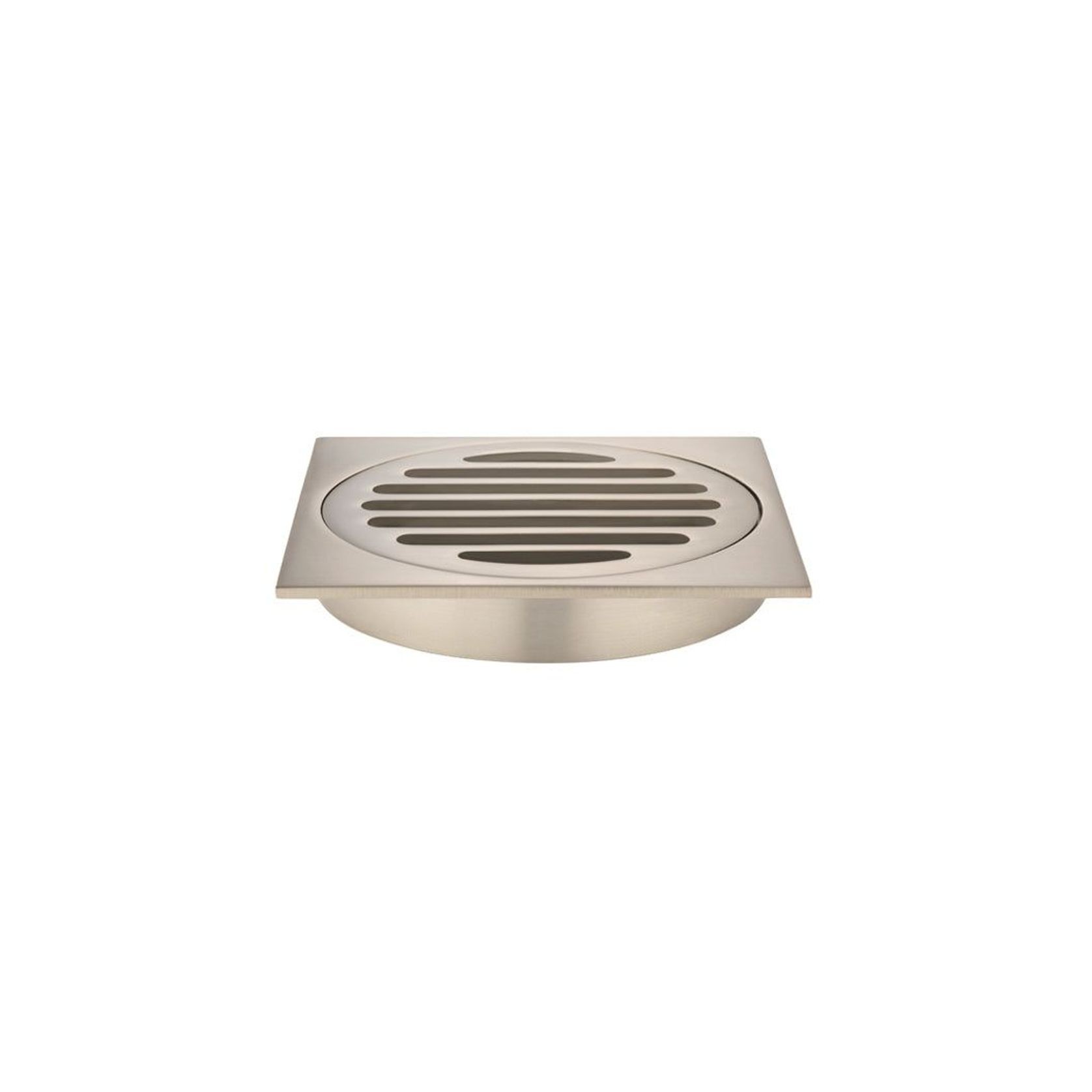 Square Floor Grate Shower Drain 100mm outlet - Champagne gallery detail image