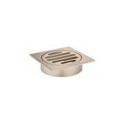 Square Floor Grate Shower Drain 80mm outlet - Champagne gallery detail image