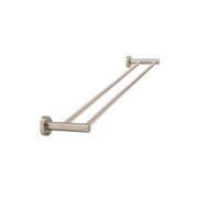 Round Double Towel Rail 600mm - Champagne gallery detail image