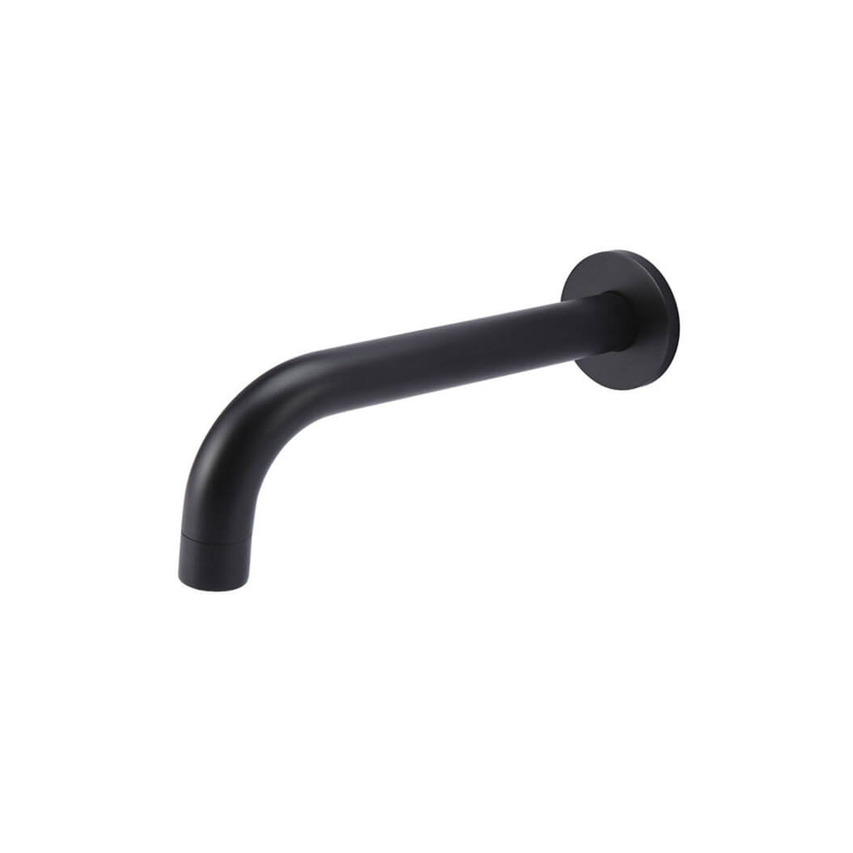 Round Curved Spout - Matte Black gallery detail image
