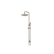 Round Combination Shower Rail, 200mm Rose, Single Function Hand Shower - Champagne gallery detail image