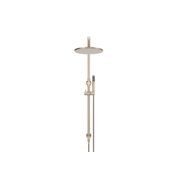 Round Combination Shower Rail, 300mm Rose, Single Function Hand Shower - Champagne gallery detail image