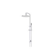 Round Combination Shower Rail, 300mm Rose, Single Function Hand Shower - Polished Chrome gallery detail image