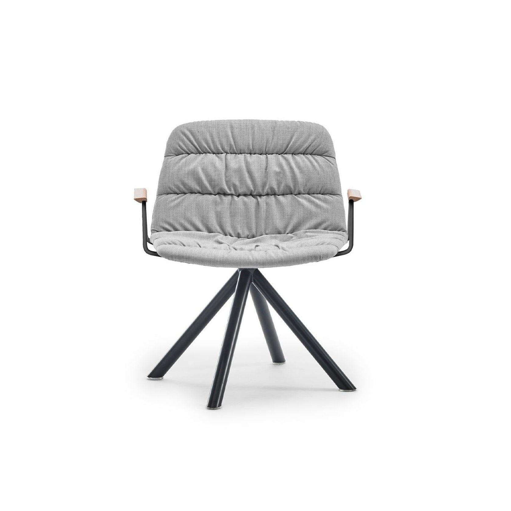 Maarten Lounge Chair - Swivel Base & Soft Upholstery with Arms gallery detail image