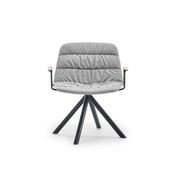 Maarten Lounge Chair - Swivel Base & Soft Upholstery with Arms gallery detail image