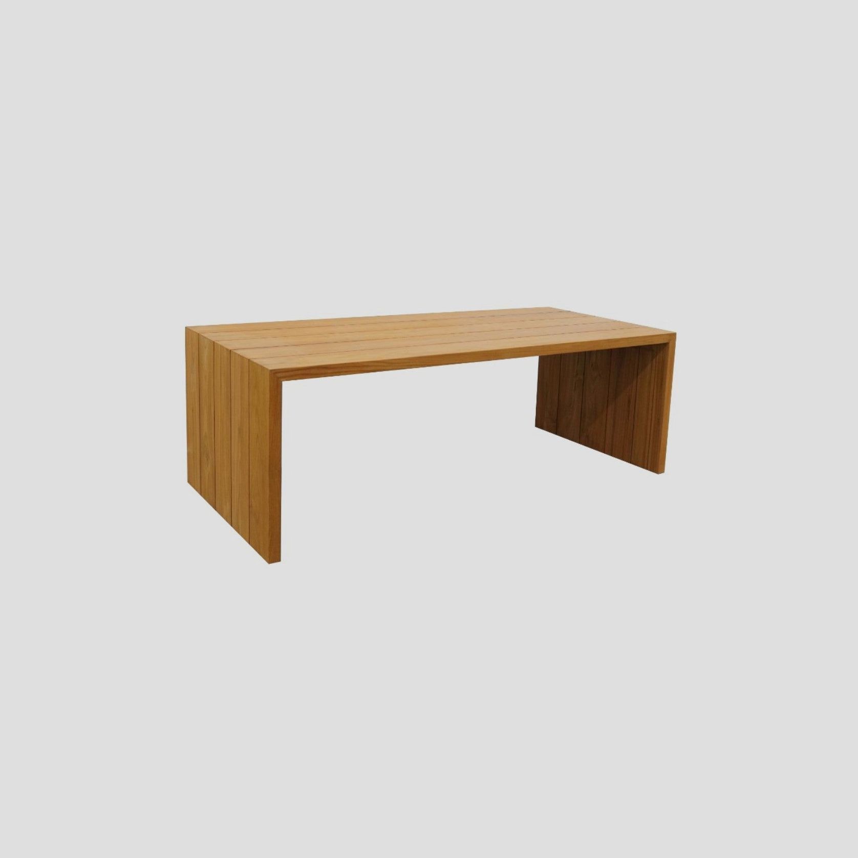 MANGAWHAI TEAK DINING TABLE 2.2L x 1.0W gallery detail image