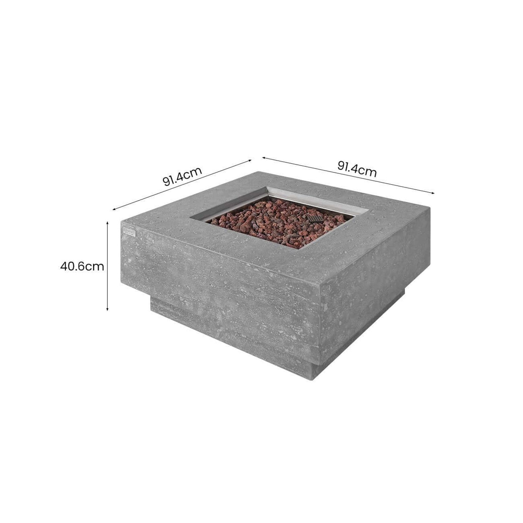 Manhattan Outdoor Gas Fire Pit Table gallery detail image