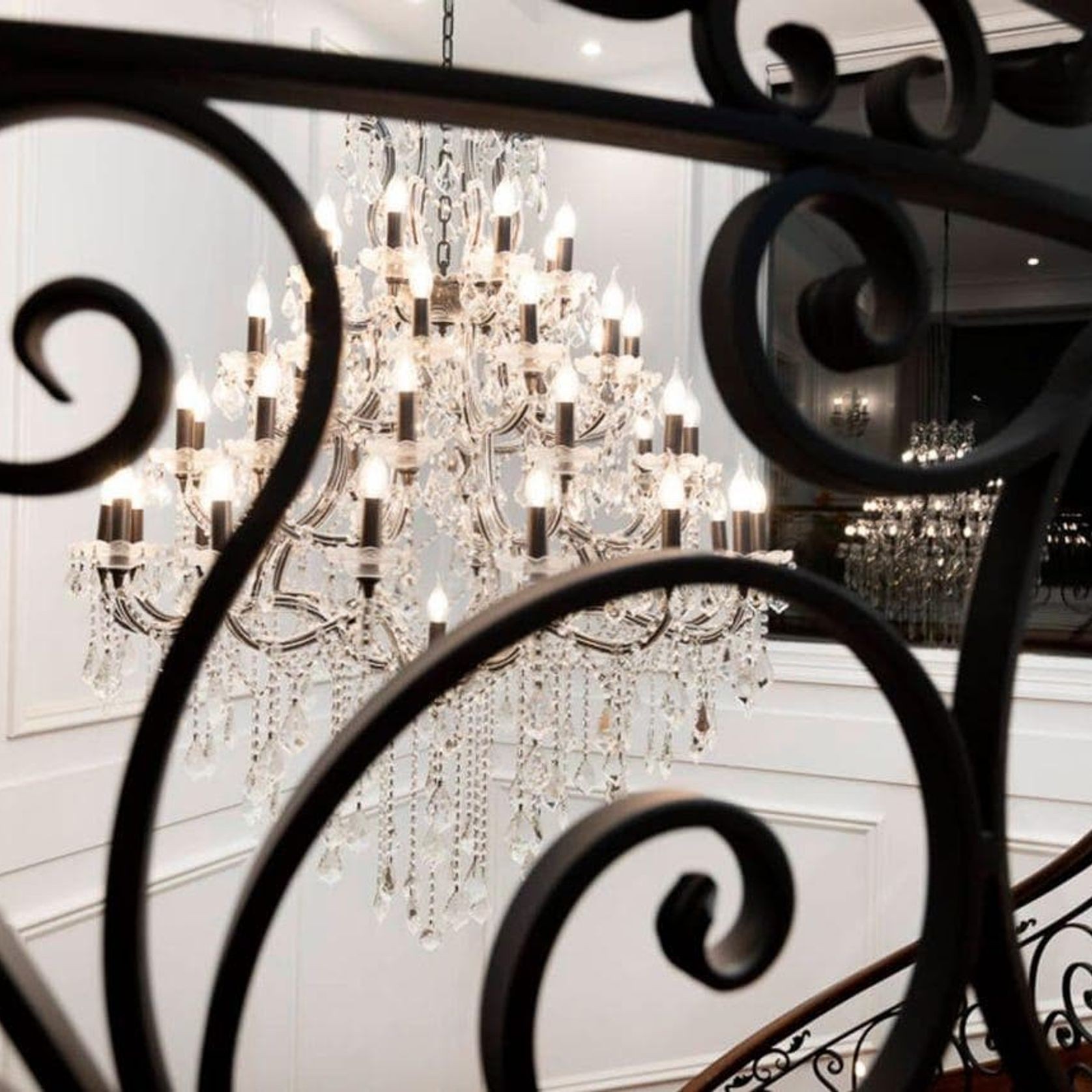 Maria Theresa Crystal Chandelier Grande 48 Light - Rust gallery detail image