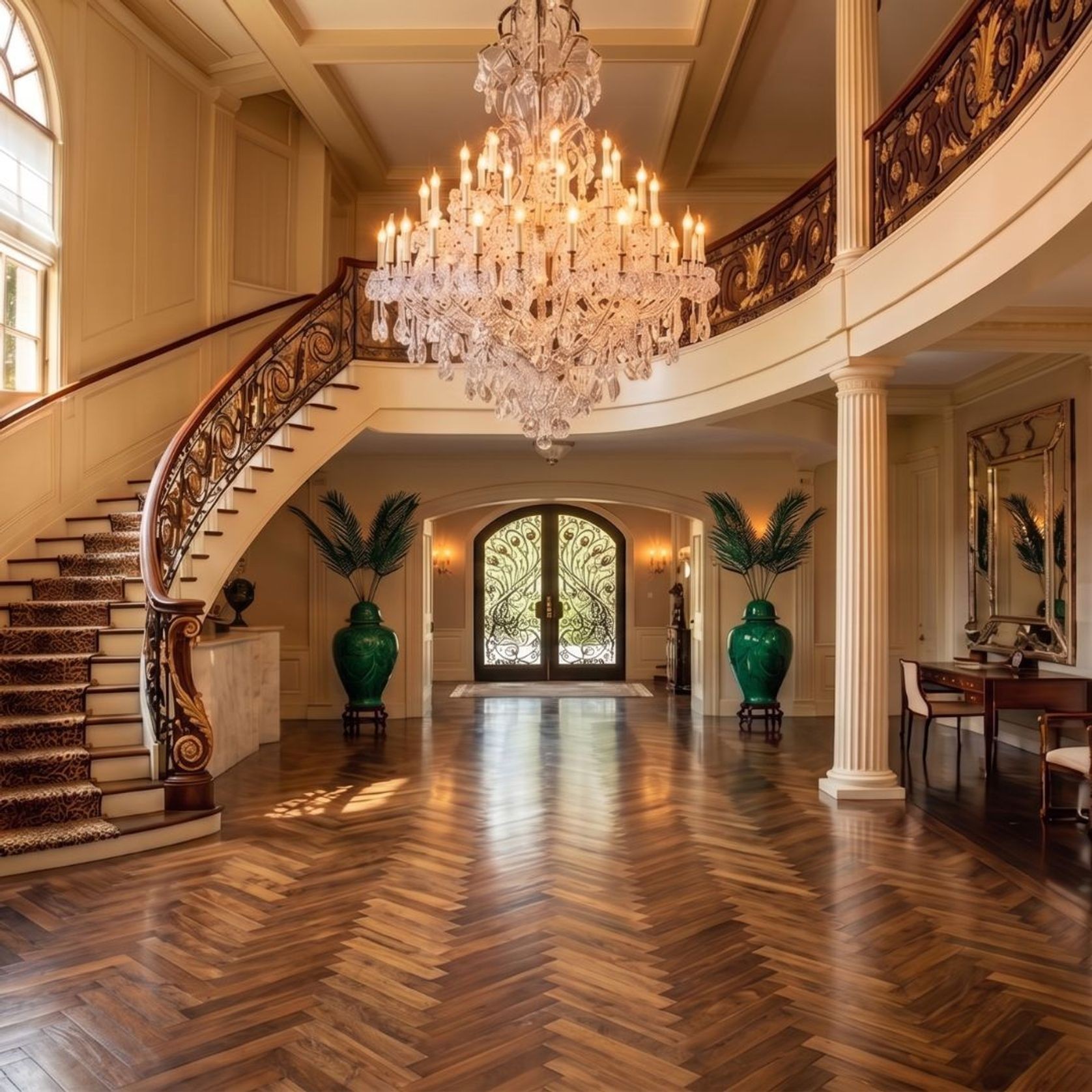 Maria Theresa Crystal Chandelier Grande 48 Light - Chrome gallery detail image