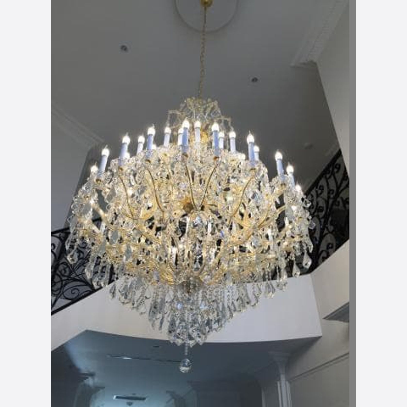 Maria Theresa Crystal Chandelier Grande 48 Light- Gold gallery detail image