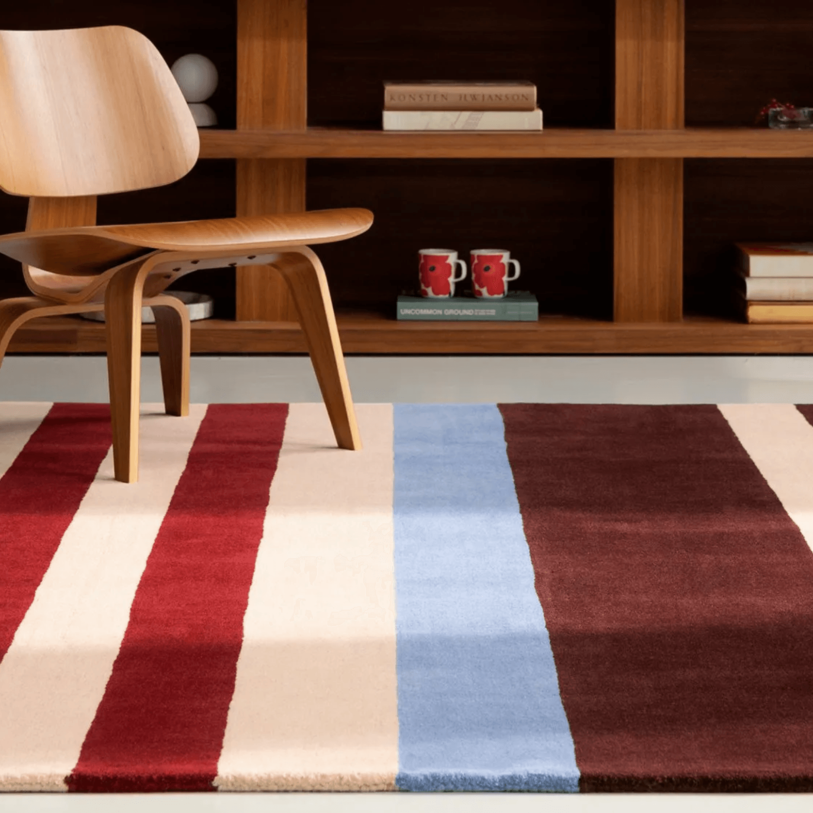 Marimekko Ralli - Burnt Orange | 100% Wool Designer Floor Rug gallery detail image