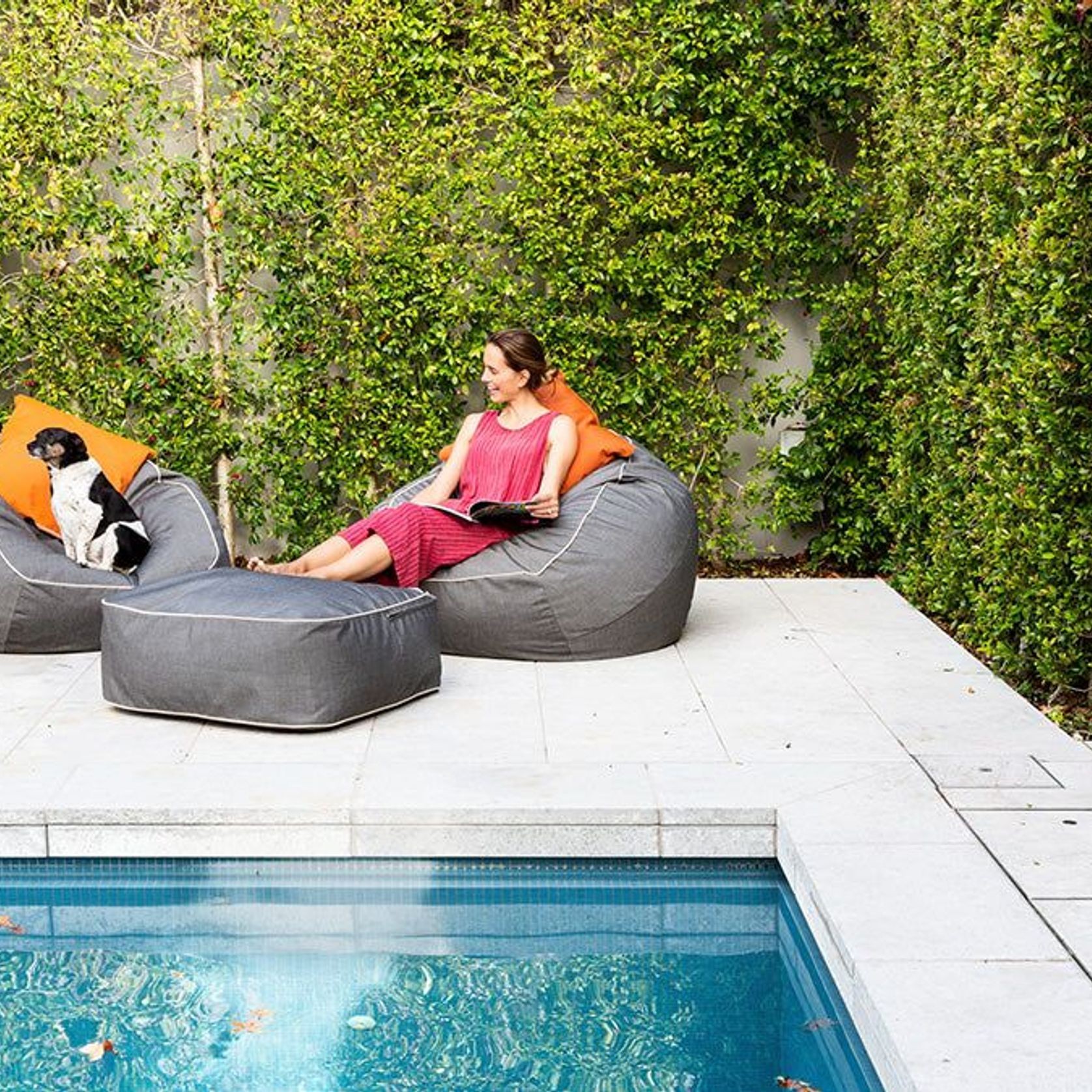 Marine Bean Ottoman gallery detail image