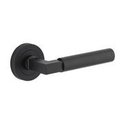 Iver Berlin Door Lever Handle on Round Rose Passage gallery detail image
