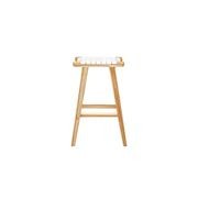 Jerry Counter Stool Strap Leather - White gallery detail image