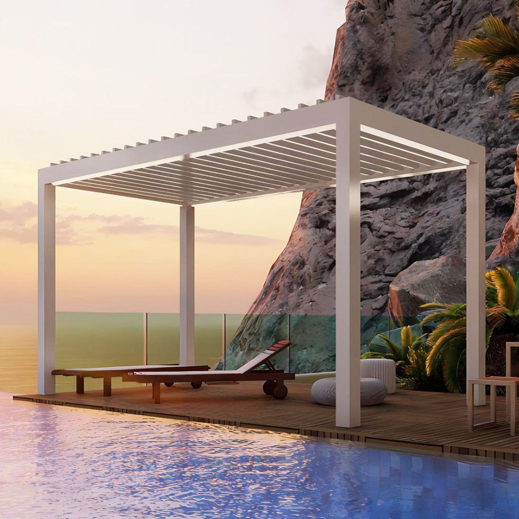 Mediterranean-PRO MAX Motorised Retractable Louvre Roof System gallery detail image