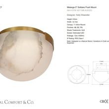 Visual Comfort Kelly Wearstler Melange 5 Solitaire Flush Mount gallery detail image