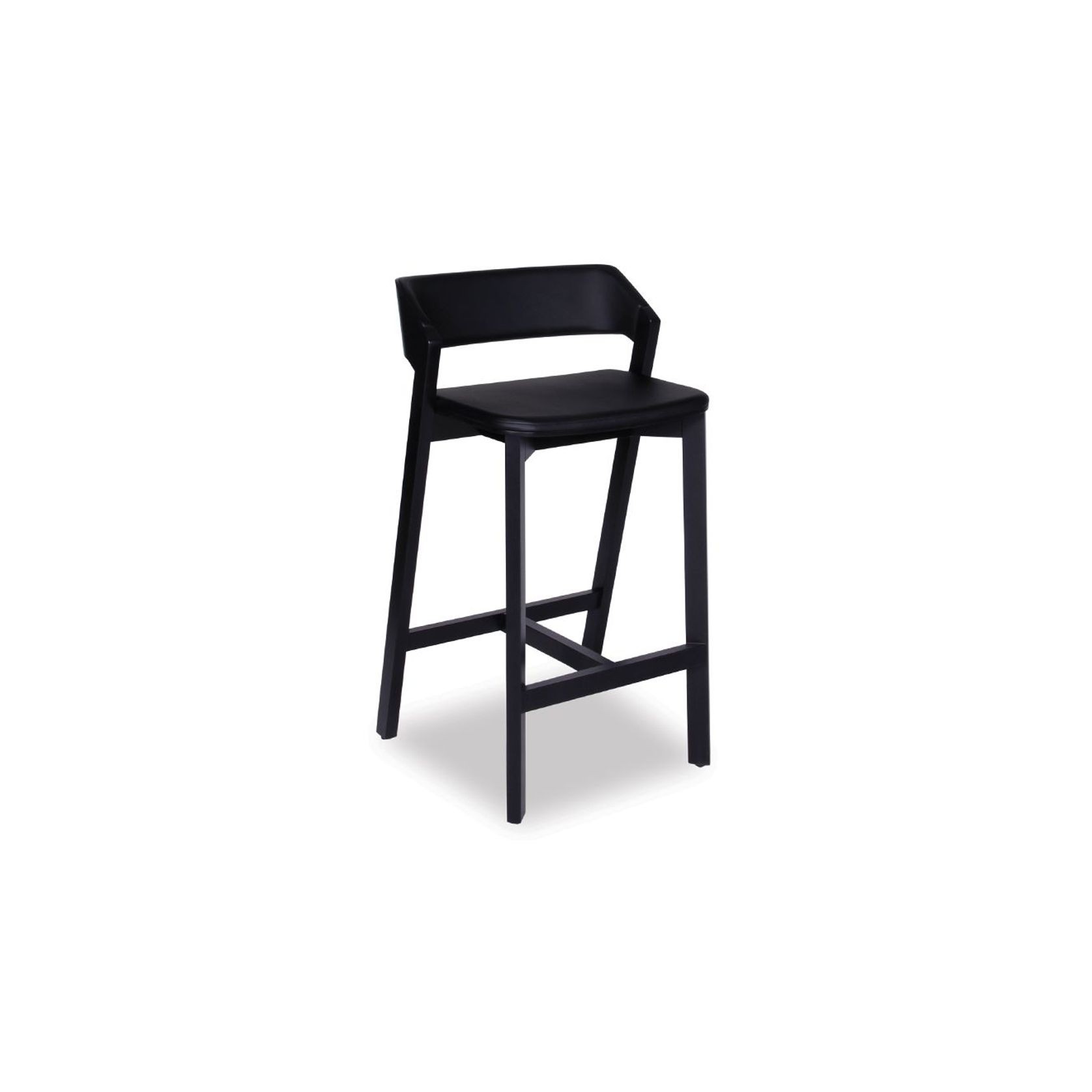 Merano Kitchen Stool - Black Stained  - by TON gallery detail image