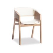 Merano Armchair - Natural Oak - White Pad - by TON gallery detail image