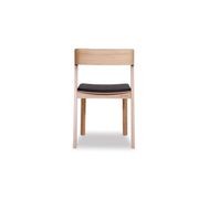 Merano Dining Chair - Natural Oak - Black Pad - by TON gallery detail image