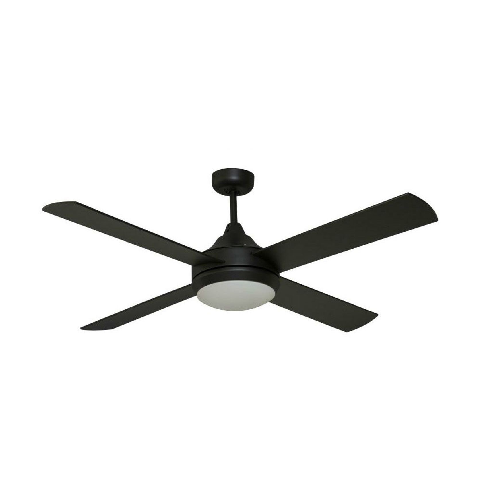 Milano DC Matt Black + LED Light with 6 speed remote gallery detail image